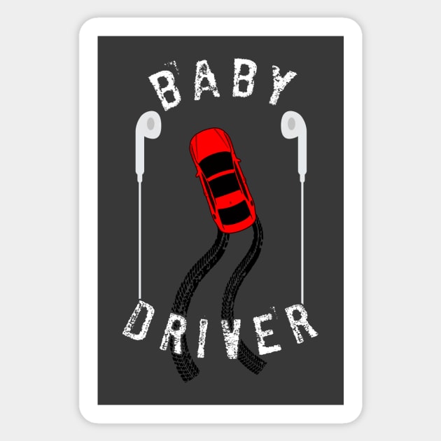 Baby Driver Sticker by TEEVEETEES